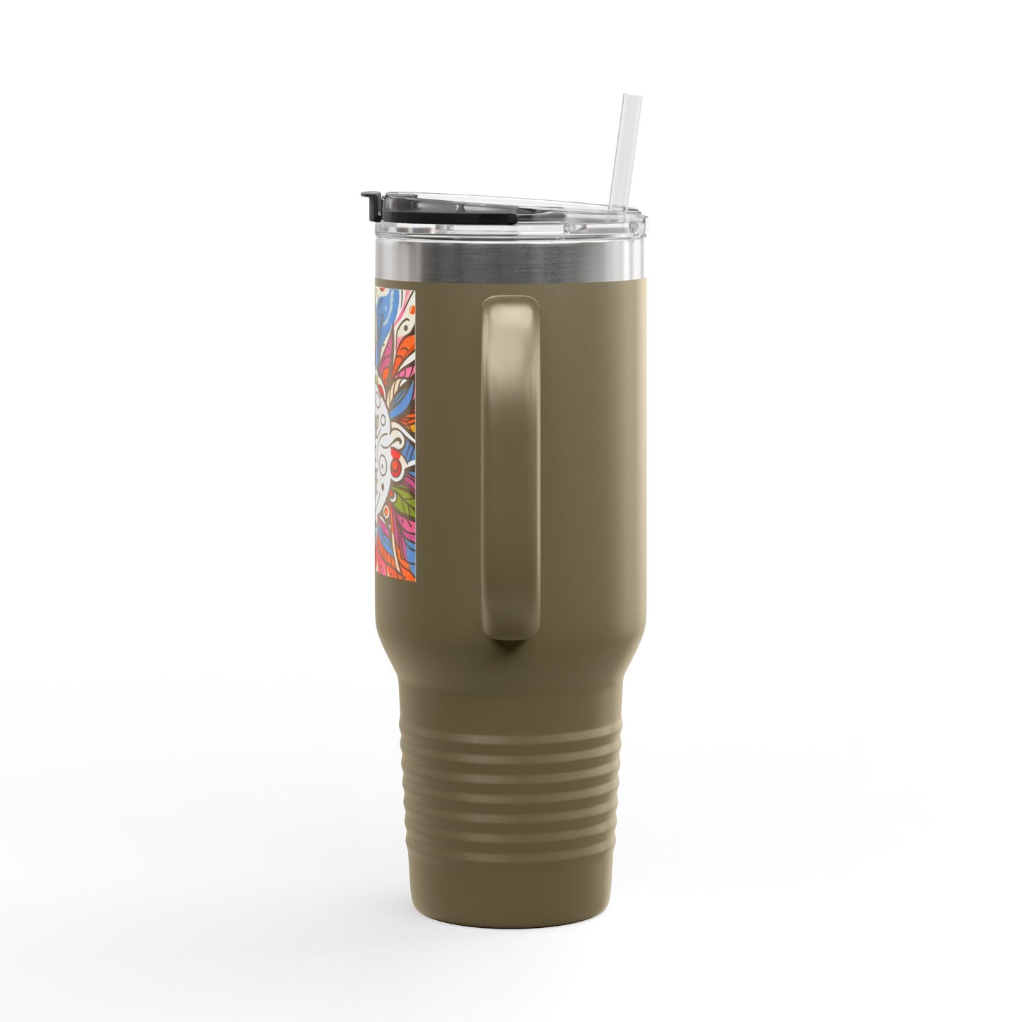Coffe is life Travel Mug, 40oz Modern Style Insulated Coffee Cup
