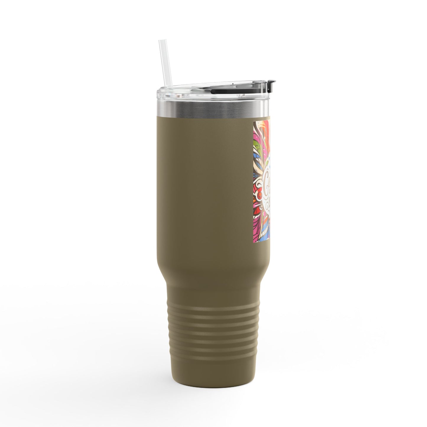 Coffe is life Travel Mug, 40oz Modern Style Insulated Coffee Cup