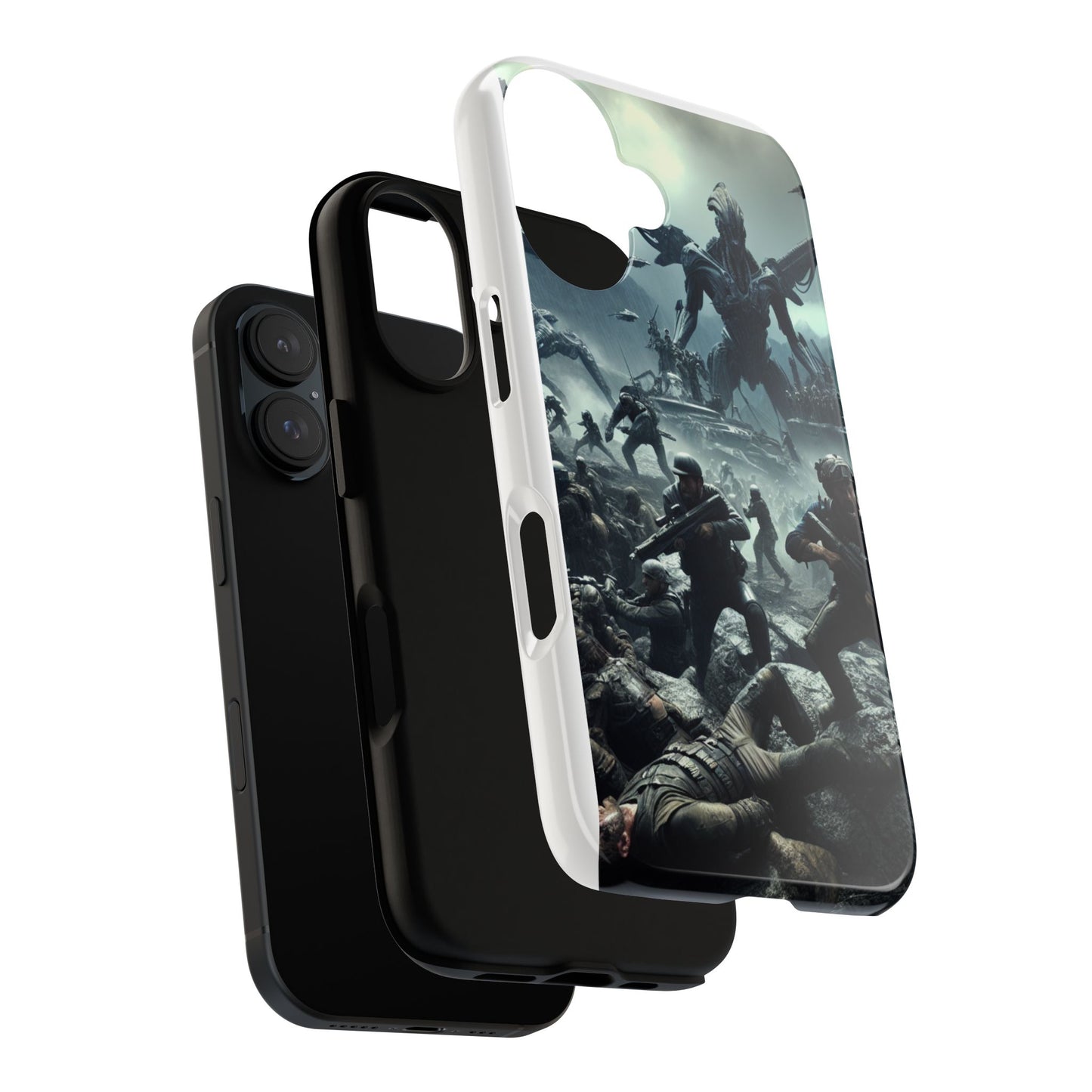 Phone Case - Battlefield War with Aliens Tough Cases