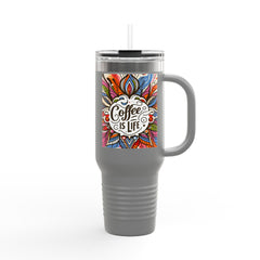Coffe is life Travel Mug, 40oz Modern Style Insulated Coffee Cup thumbnail 22