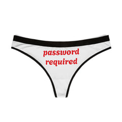Sexy Password Required Women's Thongs thumbnail 1