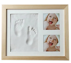 Cherished Moments: Baby Hand & Footprint Kit with Solid Wooden Frame - A Timeless Growth Memory Gift! thumbnail 5