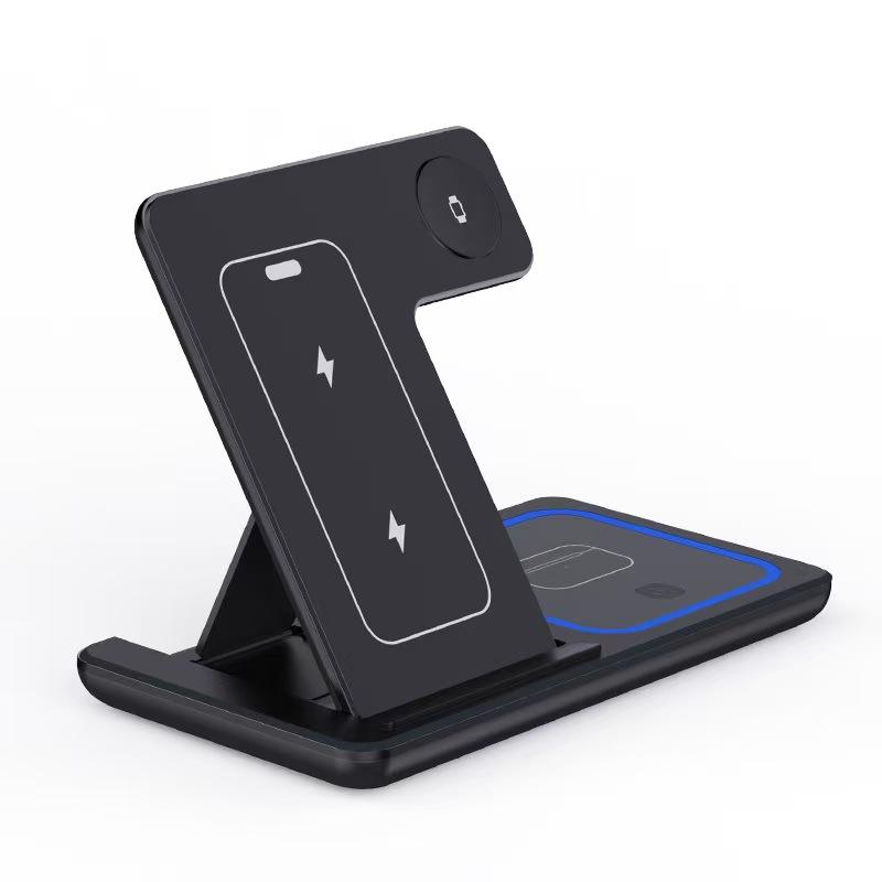 3-in-1 Ambient LED Fast Wireless Charging Stand