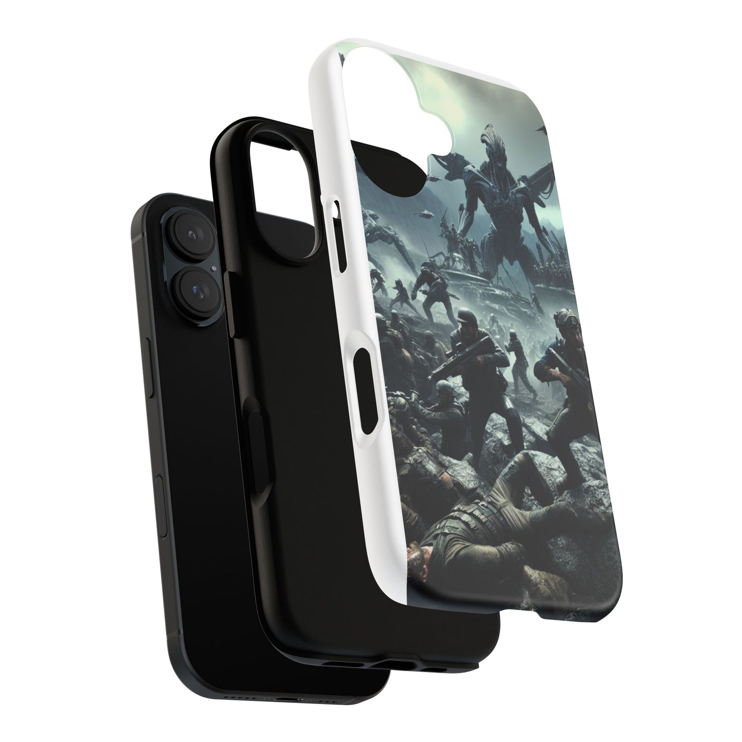 Phone Case - Battlefield War with Aliens Tough Cases