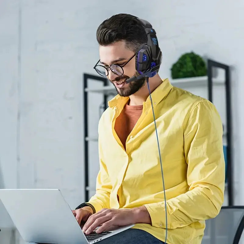 SY830 Wired Gaming Headset with LED Backlight and Mic