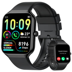 Smart Watch for Men Women Answer/Make Calls 1.96" HD Fitness Watch with Heart Rate Monitor Sleep Monitor 113+ Sports Activity Trackers with Step Counter IP68 Waterproof Smartwatch for Android/iOS thumbnail 3
