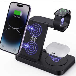 Ultra-Slim 4-in-1 Foldable Wireless Charging Station
