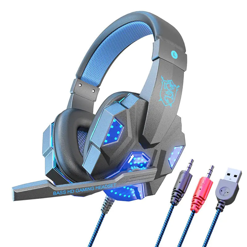 SY830 Wired Gaming Headset with LED Backlight and Mic