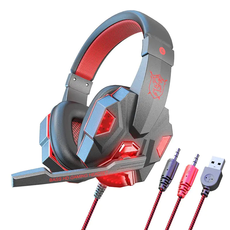 SY830 Wired Gaming Headset with LED Backlight and Mic