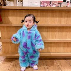 Cute Animal Baby Jumpsuit With Hooded Zipper thumbnail 8