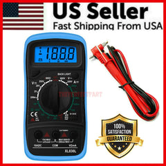 Digital Multimeter AC DC Voltmeter Ammeter Ohmmeter Volt Tester Meter XL830L USA thumbnail 1