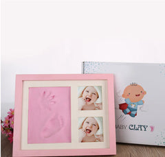 Cherished Moments: Baby Hand & Footprint Kit with Solid Wooden Frame - A Timeless Growth Memory Gift! thumbnail 7